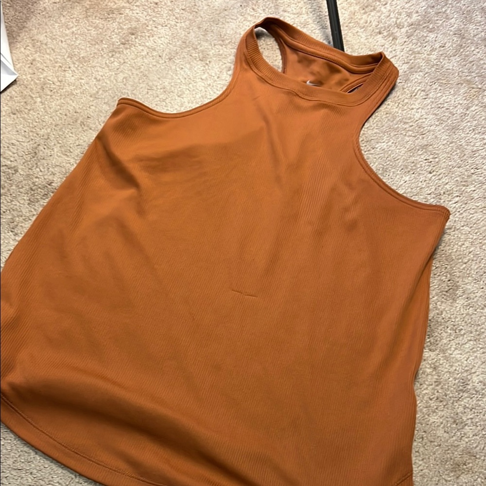 Women's Orange Sleeveless Top